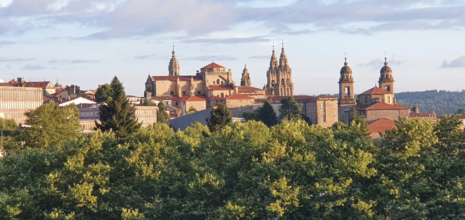 Santiago de Compostela şehir manzarası