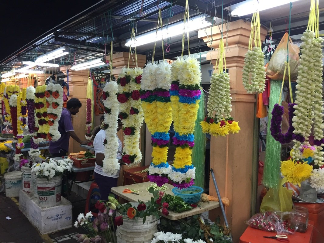 Brickfields Kuala Lumpur çiçek pazarı
