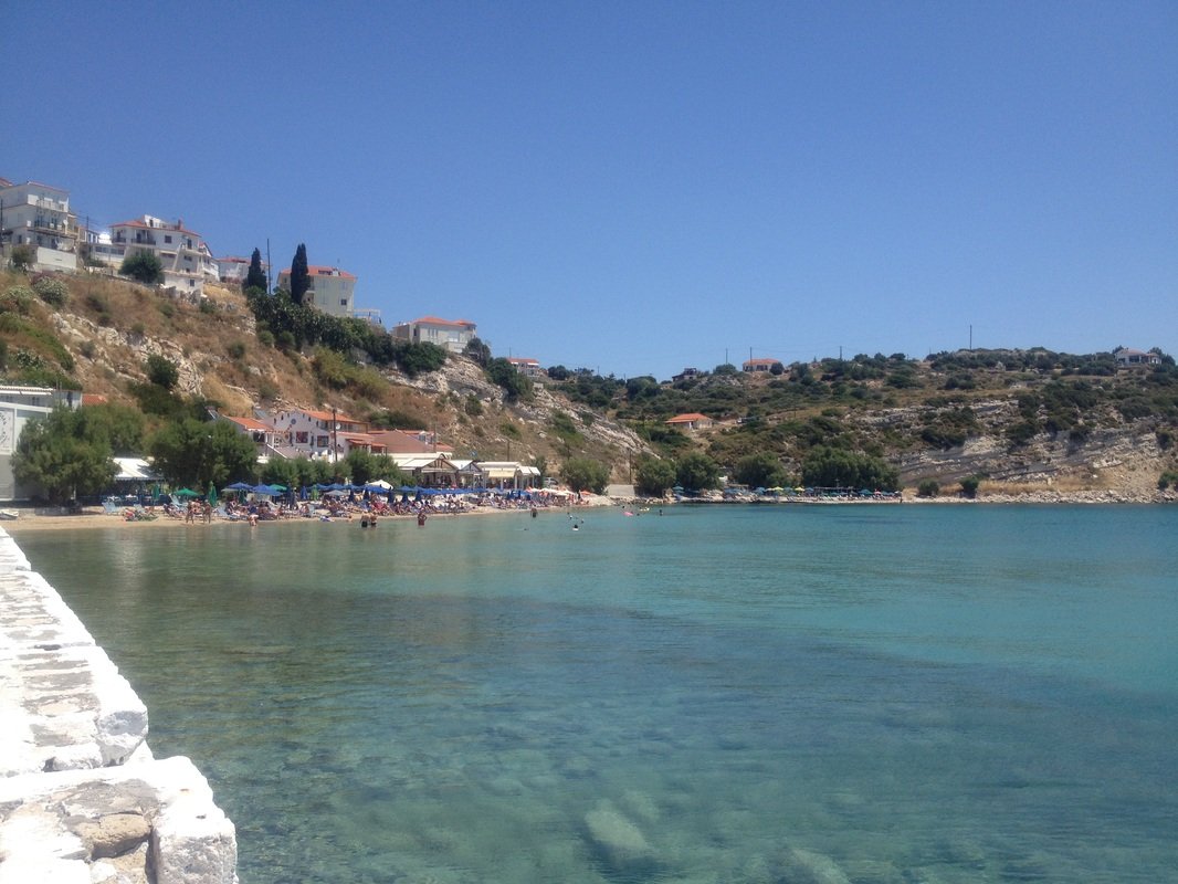 Samos Adası plajı